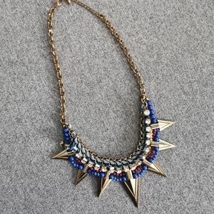 ⚡3 for $25⚡Blue and Gold statement necklace
